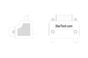 Parallel / Seriel kabel - StarTech.com Right Angle DB9 to DB9 Seri - GC99MFRA1