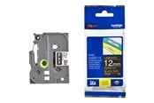 Papir, Fotopapir og Etiketter - Brother TZe335 12mm (0.47") White on Black Label tape for P-Touch 8m - TZE335