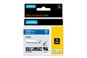 Papir, Fotopapir og Etiketter - DYMO Rhino industri vinyl tape |12 mm x 5.5 m rulle | hvid på blå - 1805243
