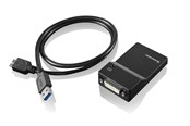 Skærmkabel - Lenovo USB 3.0 to DVI/VGA Monitor Adapter - 0B47072
