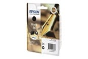 Blæk, Toner & Forbrugsstoffer - Epson 16 Ink Cartridge - Black - Blækpatron Sort - C13T16214010