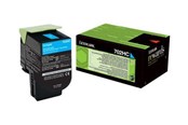 Blæk, Toner & Forbrugsstoffer - Lexmark 70C2HC0 / 702HC Return Program Toner Cyan - 70C2HC0