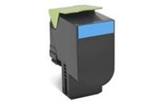 Blæk, Toner & Forbrugsstoffer - Lexmark 70C2HCE Cyan Toner - Lasertoner Cyan - 70C2HCE