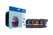 Blæk, Toner & Forbrugsstoffer - Brother LC123VALBP / LC 123VALBP 4-Pack High Capacity - Blækpatron Cyan - LC123VALBPDR