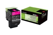 Blæk, Toner & Forbrugsstoffer - Lexmark 80C20M0 / 802M Return Program Toner - Lasertoner Magenta - 80C20M0