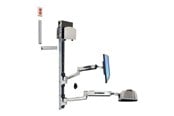 Vægbeslag, AV-Beslag & AV-Møbler - Ergotron LX Sit-Stand Wall Mount System - Maks - Maks størrelse 42" - 45-358-026