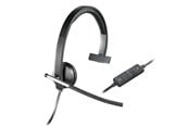 Hovedtelefoner/headset - Logitech USB Headset Mono H650e - Black - 981-000514
