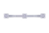 Vægbeslag, AV-Beslag & AV-Møbler - Multibrackets M Public Display Stand Triple Screen Mount 10"-24" Silver - Maks - Maks størrelse - 7350022736351