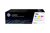 Blæk, Toner & Forbrugsstoffer - HP 128A / CF371AM 3-Pack (Yellow Cyan Magenta) Toner - Lasertoner Cyan, Magenta, Gul - CF371AM