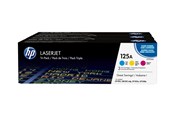 Blæk, Toner & Forbrugsstoffer - HP 125A / CF373AM 3-Pack Toner - Lasertoner Cyan, Magenta, Gul - CF373AM