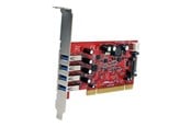 Controller - StarTech.com 4 Port PCI SuperSpeed USB 3.0 Adapter Card with SATA / SP4 Power - PCIUSB3S4