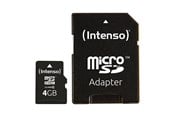Hukommelseskort - Intenso microSD Class 10 - 20MB/s - 4GB - 3413450