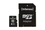 Hukommelseskort - Intenso microSD Class 10 - 20MB/s - 8GB - 3413460