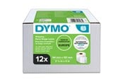 Papir, Fotopapir og Etiketter - DYMO LabelWriter forsendelsesetiketter/navneskilt | 54mm x 101mm | 12 ruller x 220 stk - S0722420