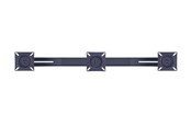 Vægbeslag, AV-Beslag & AV-Møbler - Multibrackets M Public Display Stand Triple Screen Mount 10"-24" Black - Maks - Maks størrelse - 7350022736382