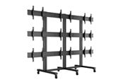 Vægbeslag, AV-Beslag & AV-Møbler - Multibrackets M Public Video Wall Stand 9-Screens 40-55" Black - Maks 360 kg - Maks størrelse 55" - 7350022739734