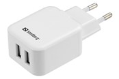 Mobil - Adaptere & Opladere - Sandberg Dual USB Type-A AC Charger - 440-57