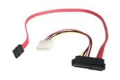 SATA & ATA kabel - StarTech.com SAS 29 Pin to SATA Cable with LP4 Power - SAS729PW18
