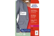 Papir, Fotopapir og Etiketter - Avery Navnebadges, 63,5 x 29,6 mm, Hvid - L4784-20
