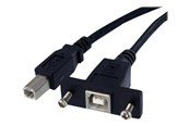 USB kabel - StarTech.com Panel Mount USB Cable B to B - USBPNLBFBM3