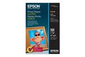 Papir, Fotopapir og Etiketter - Epson Photo paper glossy 100x150mm - C13S042548