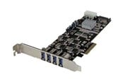 Controller - StarTech.com 4 Port Quad Bus PCI Express PCIe USB 3.0 Card w/ UASP & Power - PEXUSB3S44V