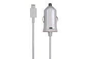 Tablet - Adaptere & Opladere - Bandridge Sinox 12V biloplader m/Lightning+MFI chip 2.4A - 1m - Hvid - SXI791MFI