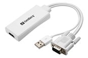 Skærmkabel - Sandberg VGA+Audio to HDMI Converter - 508-78