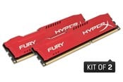 RAM - Kingston HyperX Fury DDR3-1600 RD C10 DC - 8GB - HX316C10FRK2/8