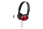 Hovedtelefoner/headset - Sony MDR-ZX310AP - Red - MDRZX310APR.CE7