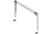 Vægbeslag, AV-Beslag & AV-Møbler - Multibrackets M White Board Adapter Kit Motorized Mount HD/SD - Maks 80 kg - Maks størrelse 110" - 7350073731237