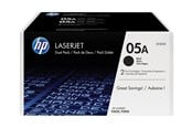 Blæk, Toner & Forbrugsstoffer - HP 05A / CE505D 2-Pack Black Toner - Lasertoner Sort - CE505D