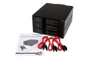Harddisk - tilbehør - StarTech.com 3 Bay Trayless Hot Swap 3.5" SATA HDD Mobile Rack Backplane - HSB3SATSASBA