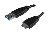 USB kabel - StarTech.com Slim SuperSpeed USB 3.0 A to Micro B Cable - USB3AUB50CMS