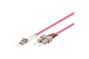 Netværkskabel - Pro Fiber Optical LC - SC OM4 - 1m - Rød - 1m - 4040849959431