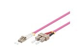 Netværkskabel - Pro Fiber Optical LC - SC OM4 - 2m - Rød - 2m - 4040849959448