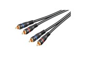 Audio kabel - Pro RCA Stereo Cable - Shielded - 3m - 4040849501197