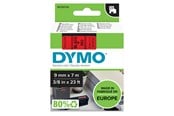 Papir, Fotopapir og Etiketter - DYMO D1 tape | 9mm x 7m rulle | sort på rød - S0720720