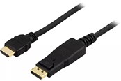 Skærmkabel - Pro DisplayPort 1.2 - HDMI 1.4 - 1m - Sort - DPHDMI-1