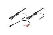 Skærmkabel - Pro VGA & Audio FullHD - Black - 3m - 4040849939693