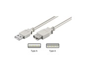 USB kabel - Pro USB-A <-> USB-A - 3m - Grå - 4040849509612