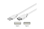USB kabel - Pro USB-A <-> USB-A - 0.3m - Hvid - 4040849961960