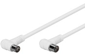 Antennekabel/stik - Pro Antenna cable angled 2x90° (IEC female/male) 80 dB - 2.5m - 4040849673542