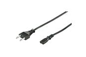 Strømkabel (ekstern) - Pro Strømkabel C7 (2 pins) - Sort - 3m - Lige - 4040849950384