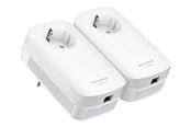 Netværksudstyr & Forlænger til trådløs - TP-Link TL-PA8010P KIT AV1300 Gigabit Passthrough Powerline Starter Kit - TL-PA8010P KIT