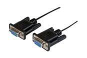 Parallel / Seriel kabel - StarTech.com DB9 RS232 Serial Null Modem Cable - SCNM9FF1MBK