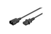 Strømkabel (ekstern) - Pro Power cable C14 - C13 - Sort - 0.5m - 4040849951244