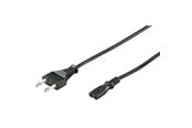 Strømkabel (ekstern) - Pro Strømkabel C7 (2 pins) - Sort - 1.5m - Lige - 4040849500848