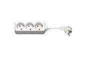 Strømkabel (ekstern) - Pro Power Socket x3 - Hvid - 1.5 m - 4040849512933