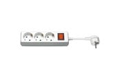 Strømkabel (ekstern) - Pro Power Socket x3 - w/Switch - 3m - White - 4040849510830
